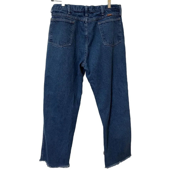 Vintage Rustler Jeans Mens 32 Blue Straight Leg Western Denim Dad Jeans - Picture 2 of 3
